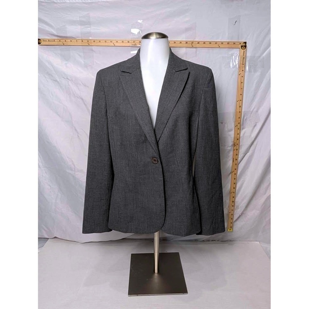 i.e. ~ Women's Charcoal Grey ~‎ Single Button Blazer Jacket ~ Size 14